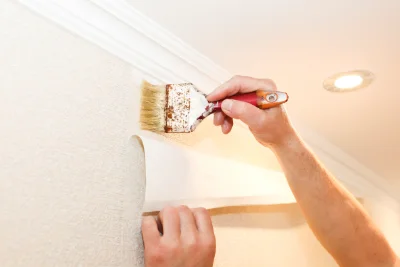 Pose de papier peint à Brû — revêtements muraux et toiles de verre